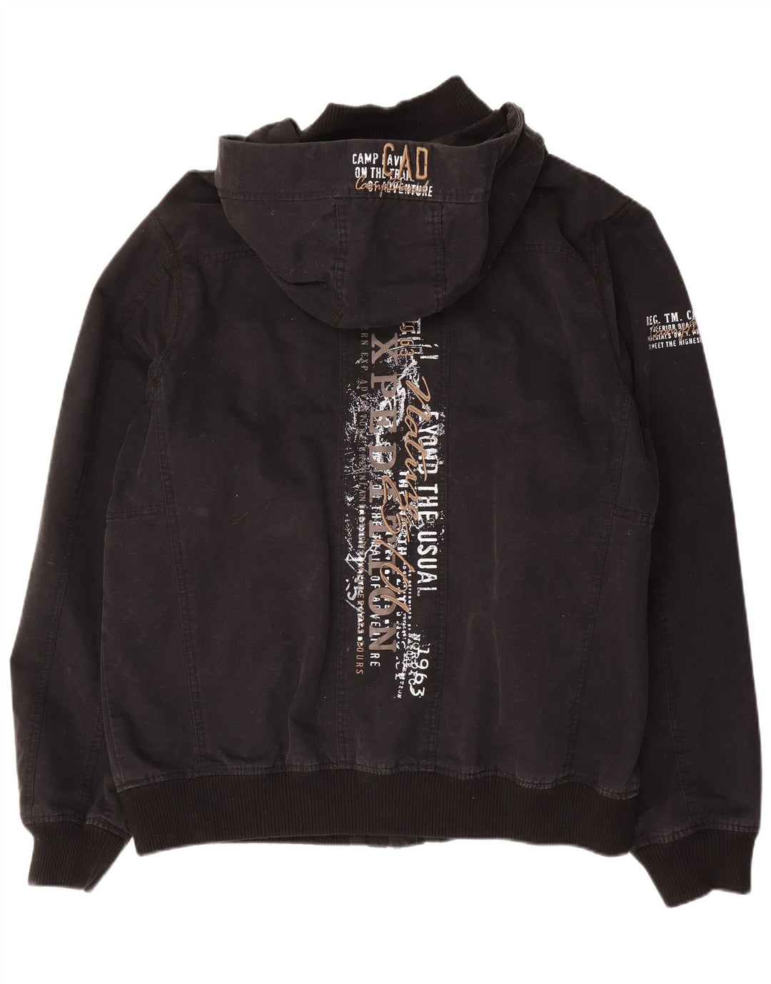 Jaqueta bomber masculina Camp David UK 42 XL algodão preto