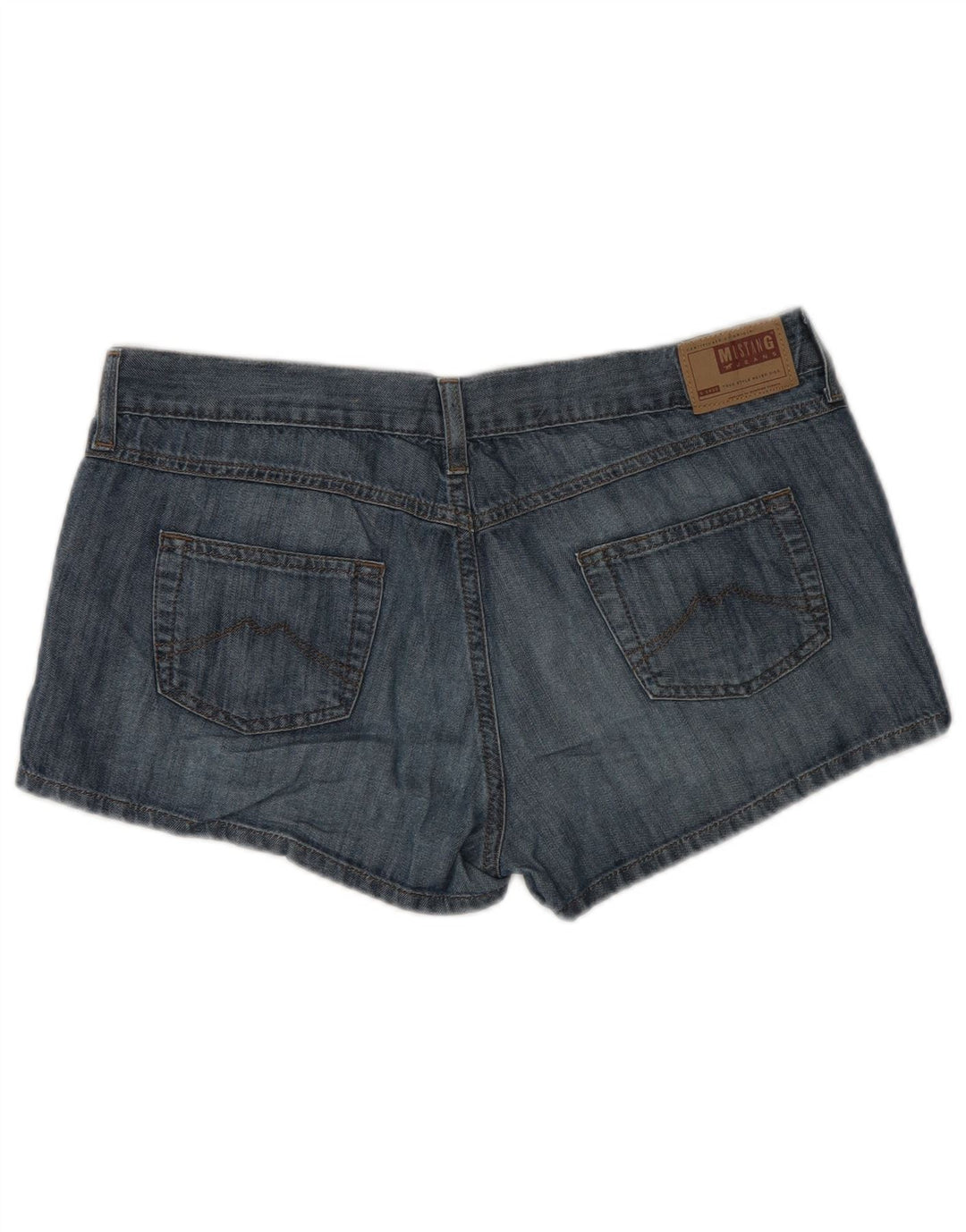 Shorts jeans feminino MUSTANG W31 algodão azul médio