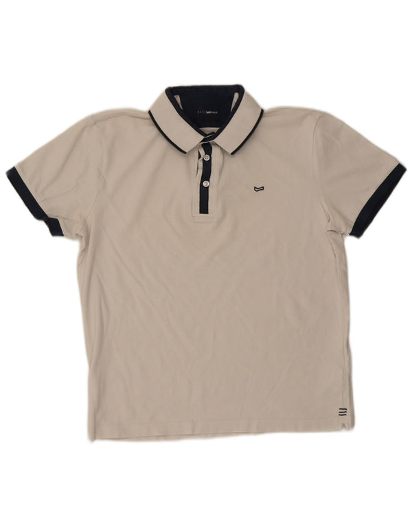 Camisa polo masculina Gas XL algodão branco