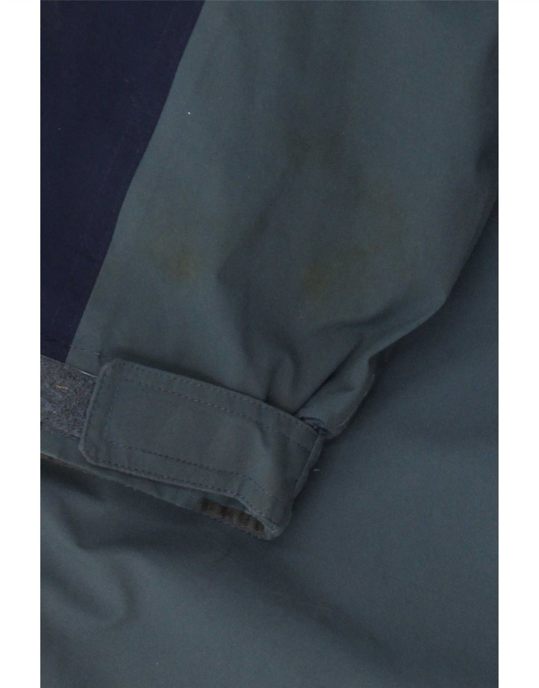 Jaqueta de chuva masculina com capuz Sprayway UK 38 bloco colorido azul marinho médio
