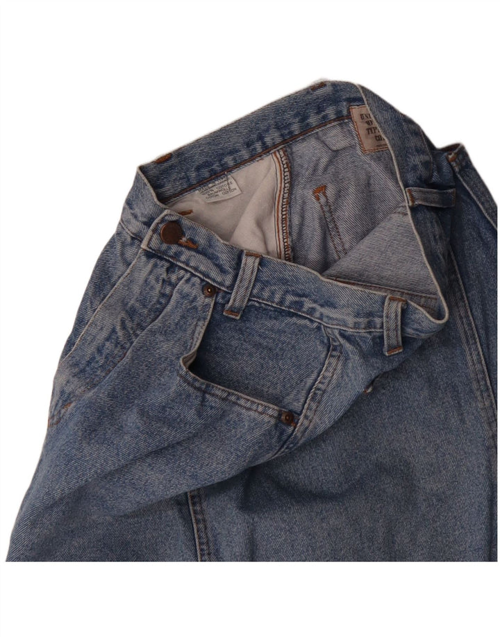 Saia jeans feminina BENETTON W25 XS algodão azul