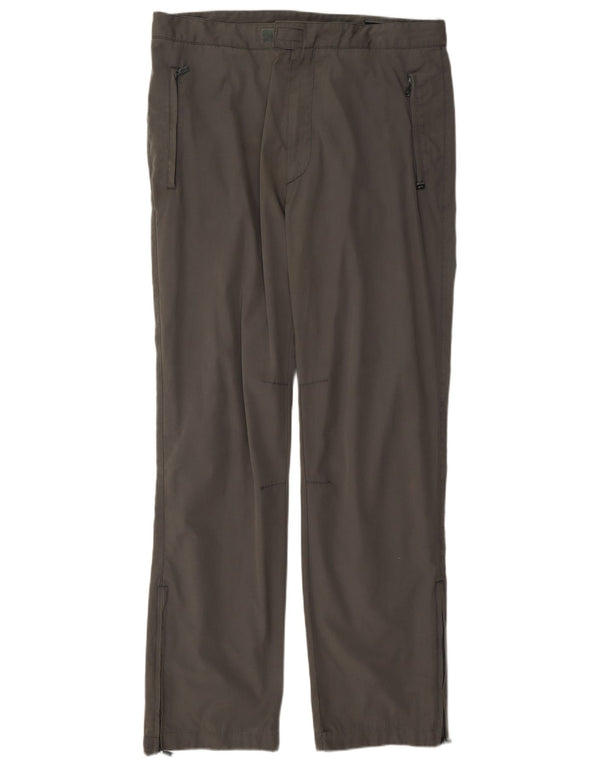 Calça masculina reta casual Gas W34 L32 cinza