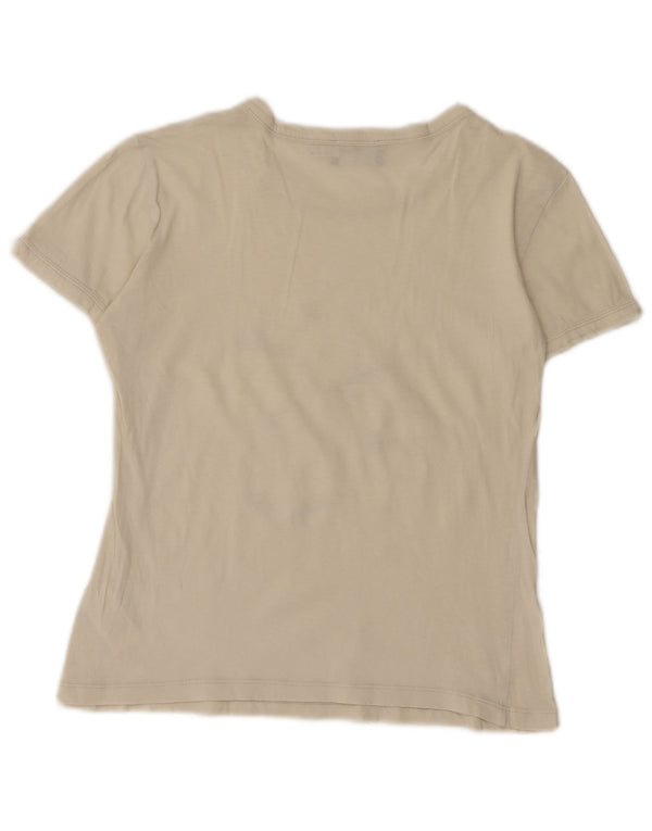Camiseta feminina Emporio Armani com estampa gráfica IT 44 médio off white algodão