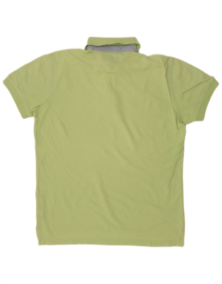 Camisa polo masculina Tommy Hilfiger algodão verde médio