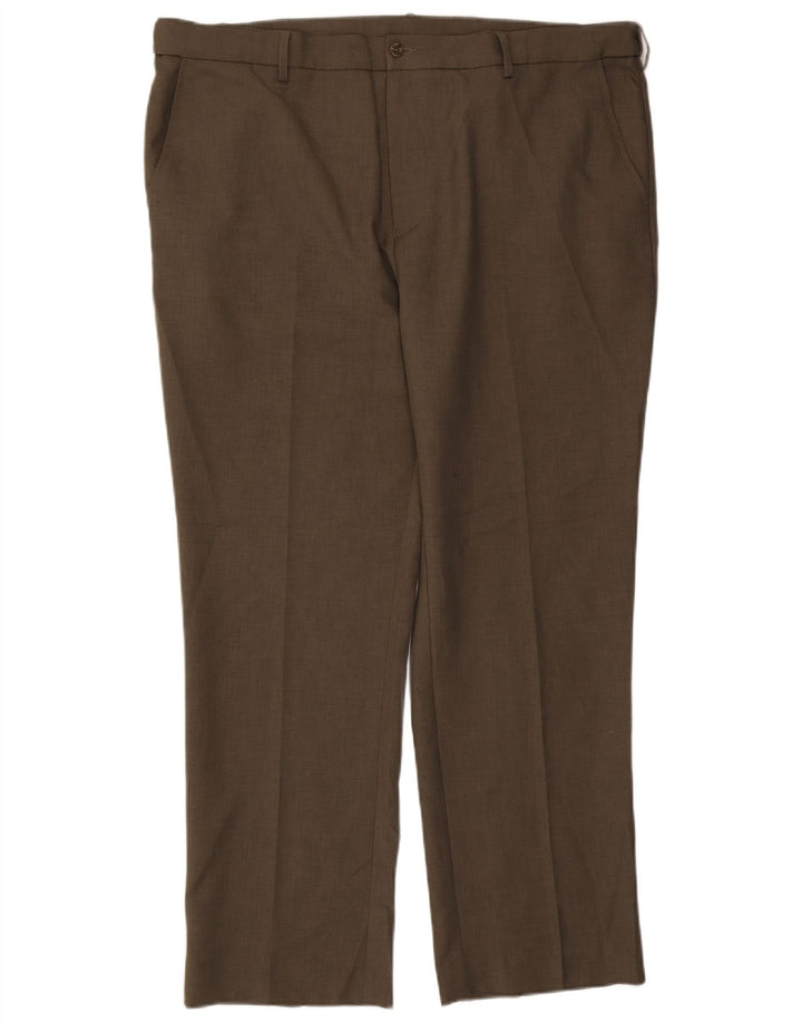 Farah Calça Chino Masculina Reta W44 L31 Poliéster Cáqui
