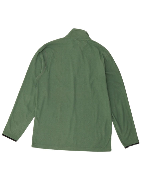 Jumper masculino Champion de lã com zíper e gola 2XL poliéster verde