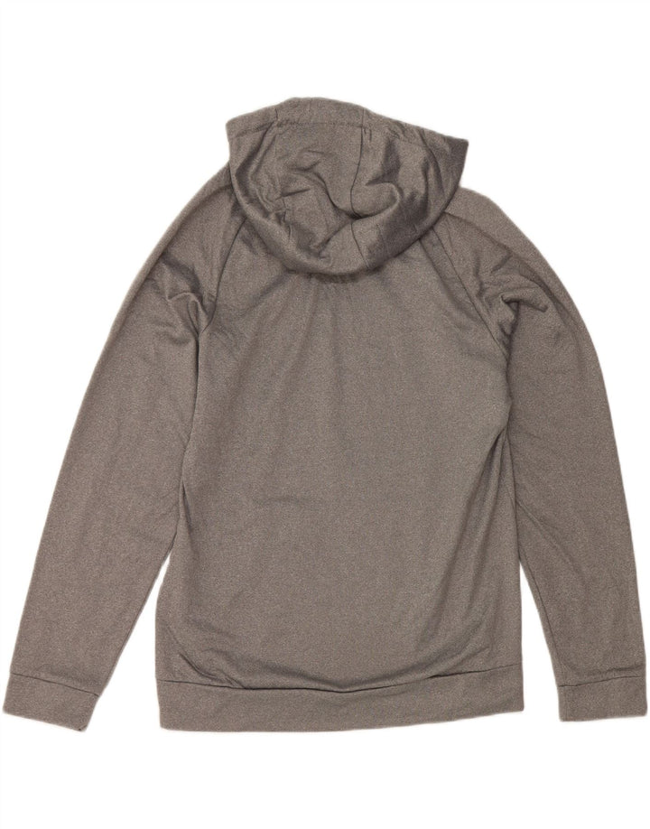 Suéter Nike Masculino Dri Fit com capuz pequeno cinza poliéster