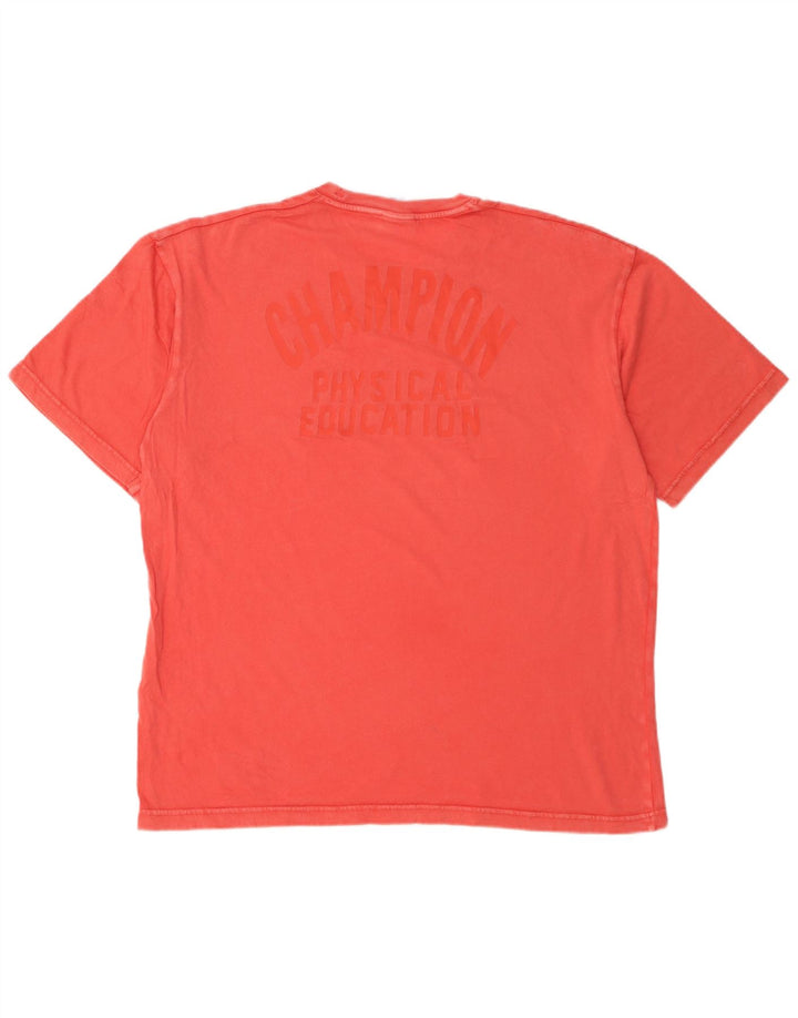 Camiseta masculina Champion pequena laranja