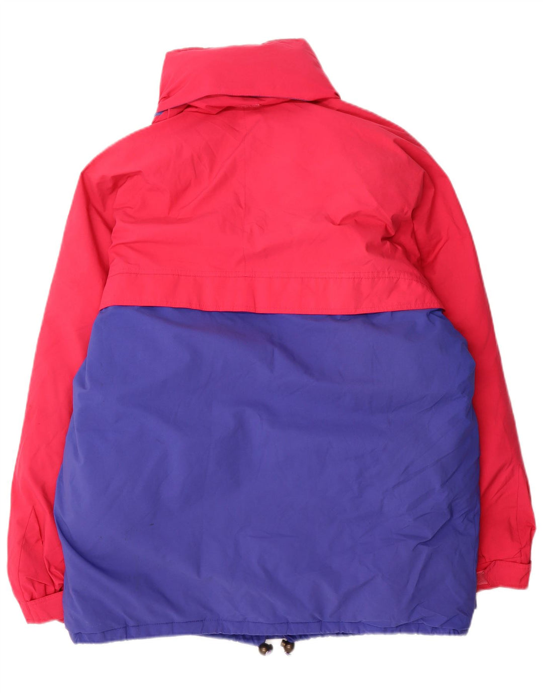 Jaqueta masculina acolchoada com capuz FILA UK 40 XL poliéster colorblock rosa