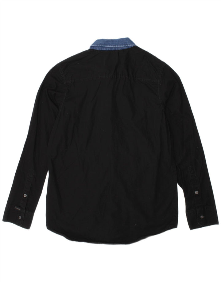 DIESEL Camisa Menino 9-10 Anos Algodão Preto