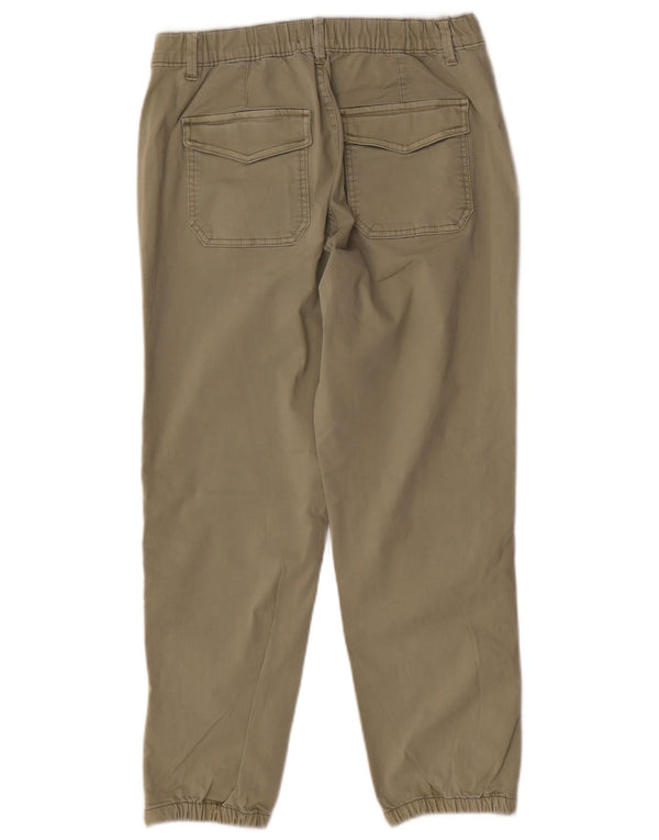 Calça jogger feminina Marks & Spencer UK 14 grande W32 L25 cáqui