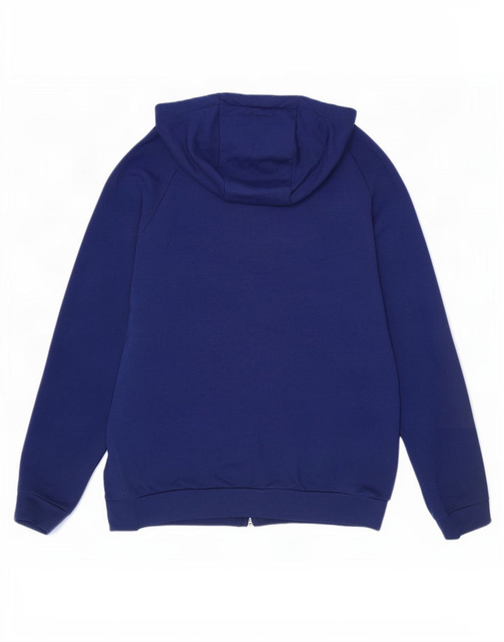 Suéter Nike masculino Dri Fit Zip com capuz pequeno azul marinho