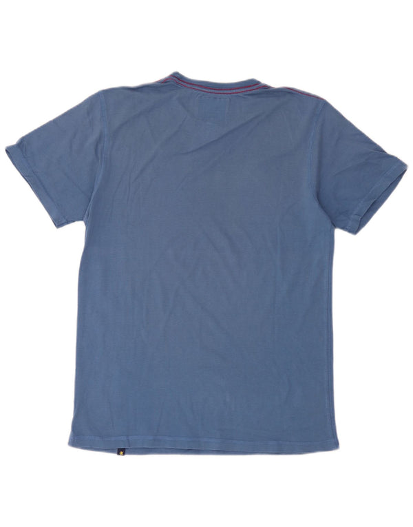 Camiseta gráfica masculina Joe Browns Top médio algodão azul