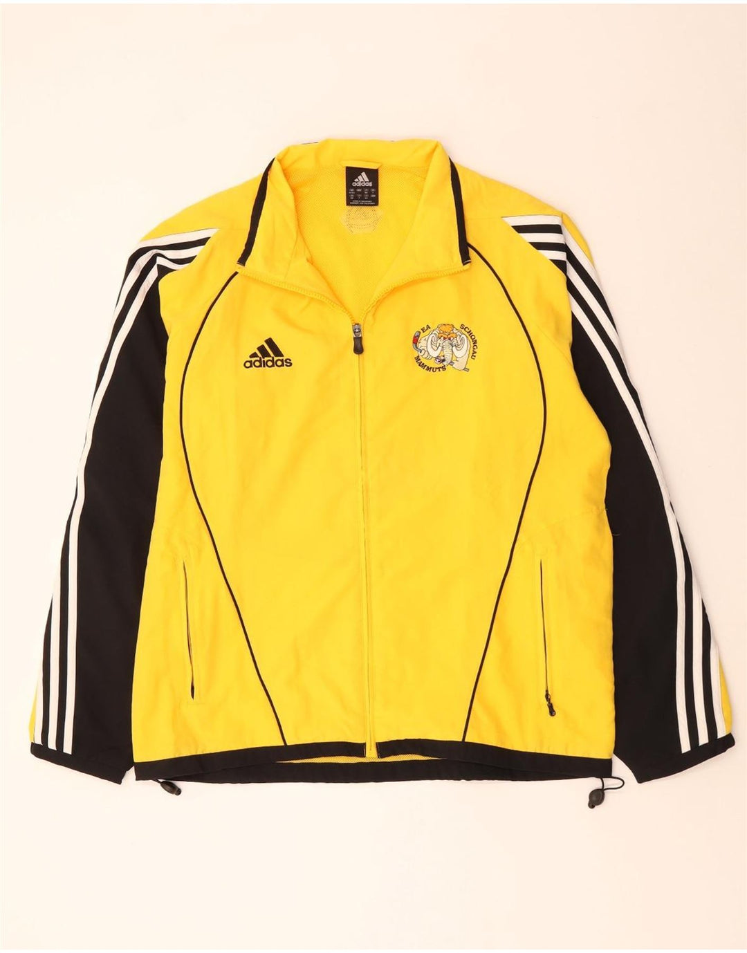 ADIDAS Mens Tracksuit Top Jacket UK 42 /44 Grande Amarelo Colourblock