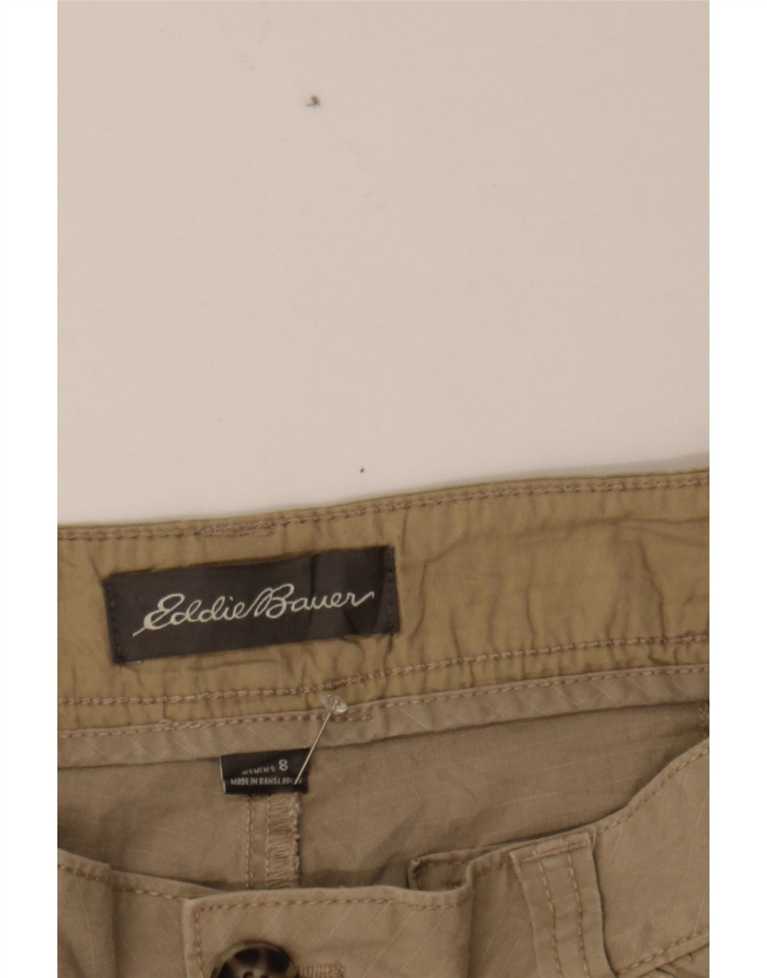 EDDIE BAUER Womens Cargo Shorts US 8 Medium W32 Beige Cotton Vintage Eddie Bauer and Second-Hand Eddie Bauer from Messina Hembry 
