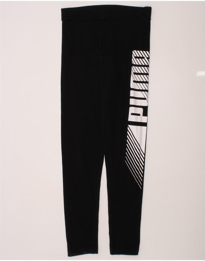 Leggings estampadas PUMA para meninas 11-12 anos pretas