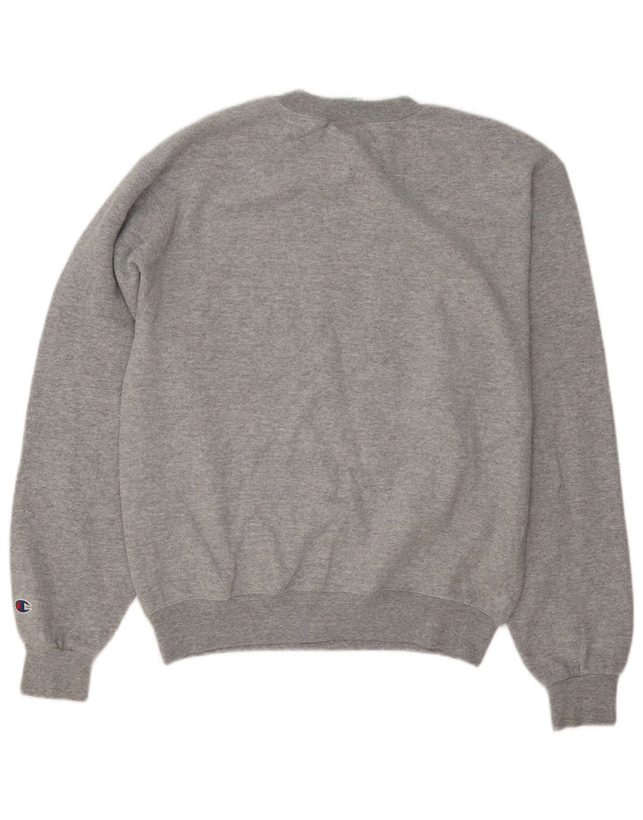 Champion Mens Graphic Regular Fit Suéter Pequeno Cinza