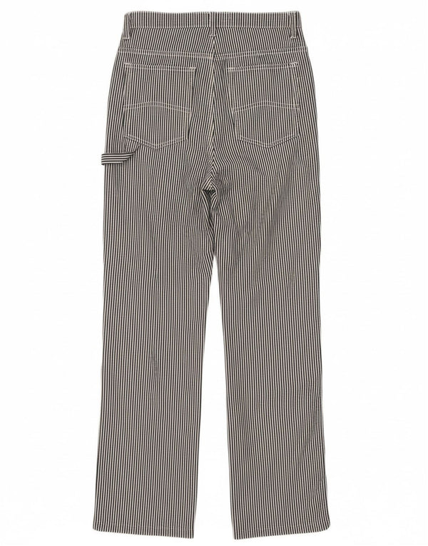 Calça feminina reta casual Armani W31 L29 listra azul marinho