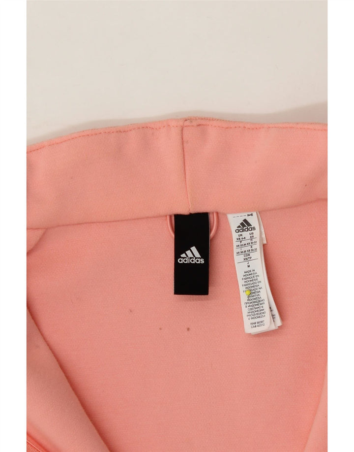 ADIDAS Womens Tracksuit Top Jacket UK 4/6 XS Pink Cotton Vintage Adidas and Second-Hand Adidas from Messina Hembry 