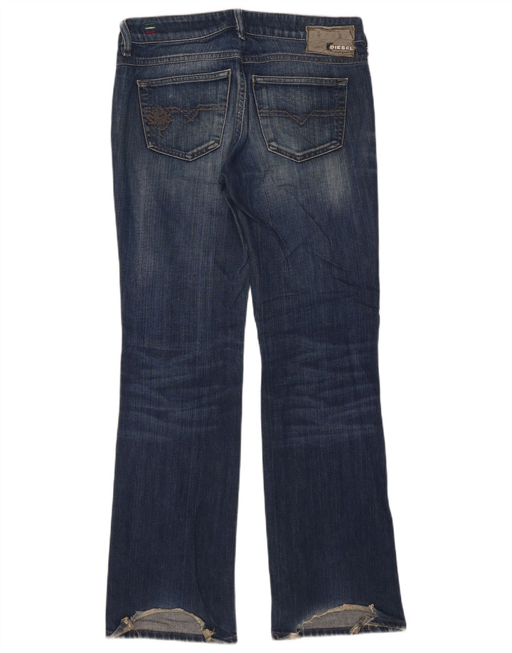 Diesel Masculino Ronhary Stretch Bootcut Jeans W29 L30 Azul Marinho Algodão