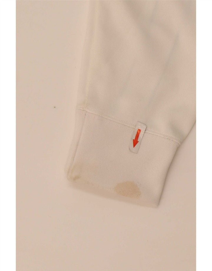 Suéter Nike masculino com capuz e zíper, pequeno, branco, colorido, poliéster
