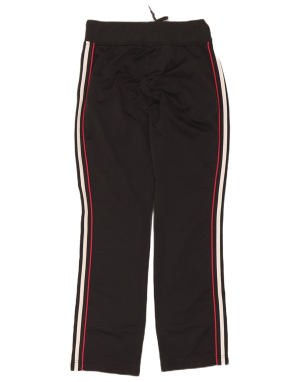 Calça de treino feminina Adidas UK 10 pequena poliéster preto