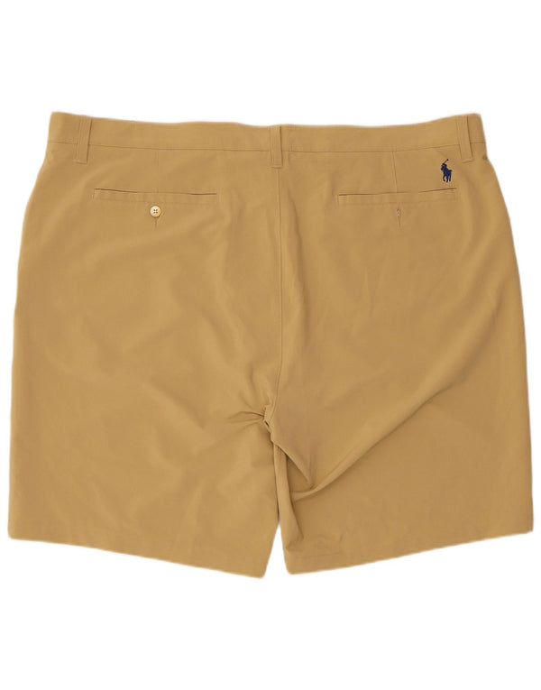 Polo Ralph Lauren Masculino Chino Shorts W42 2XL Poliéster Bege