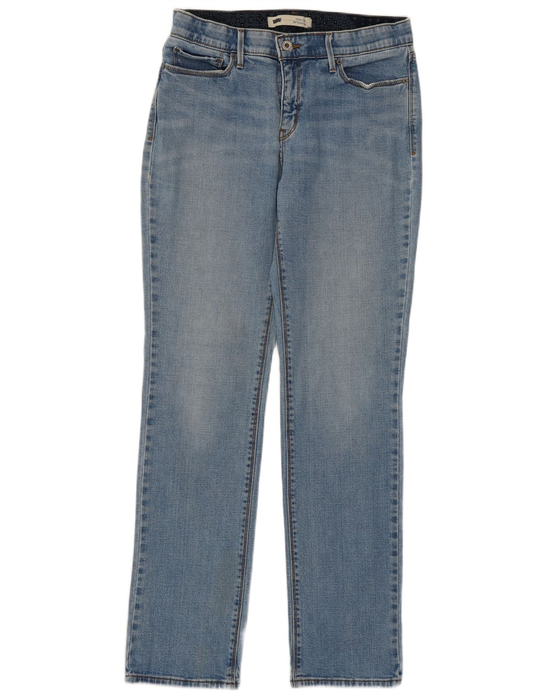 Levi's feminino 525 jeans retos US 10 grande W32 L31 azul