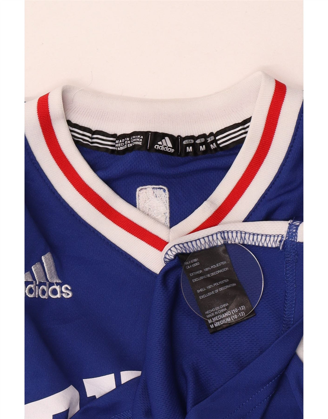 Adidas Meninos Colete Gráfico Top 11-12 Anos Azul Médio Colourblock Poliéster