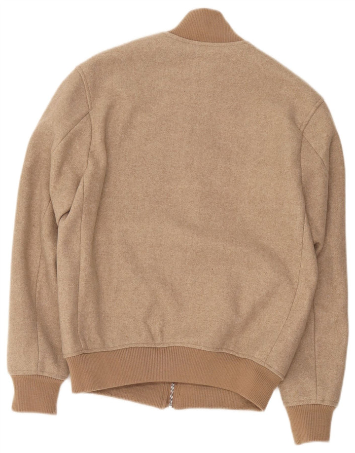Jaqueta bomber masculina Zara UK 36 pequena bege