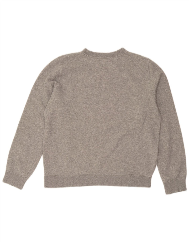 Nike Mens Moletom Jumper Pequeno Algodão Cinza