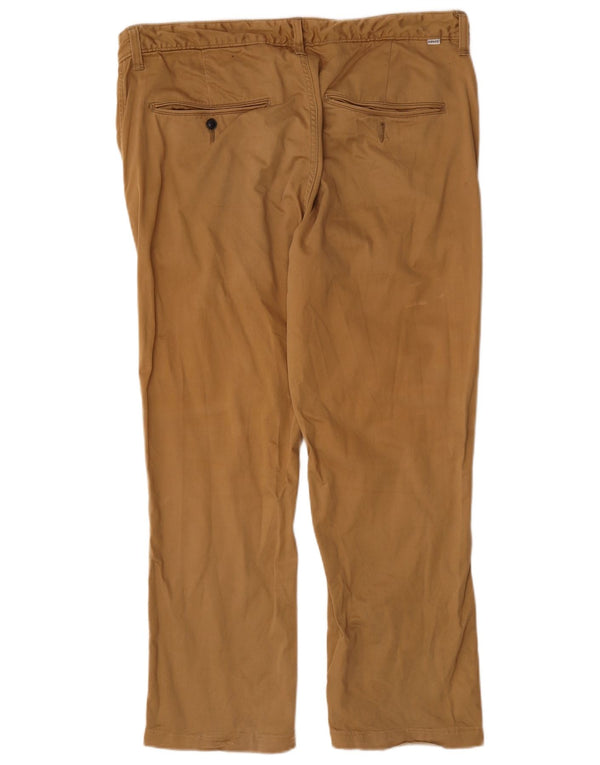 Levi's Mens Straight Chino Trousers W38 L27 Beige Cotton