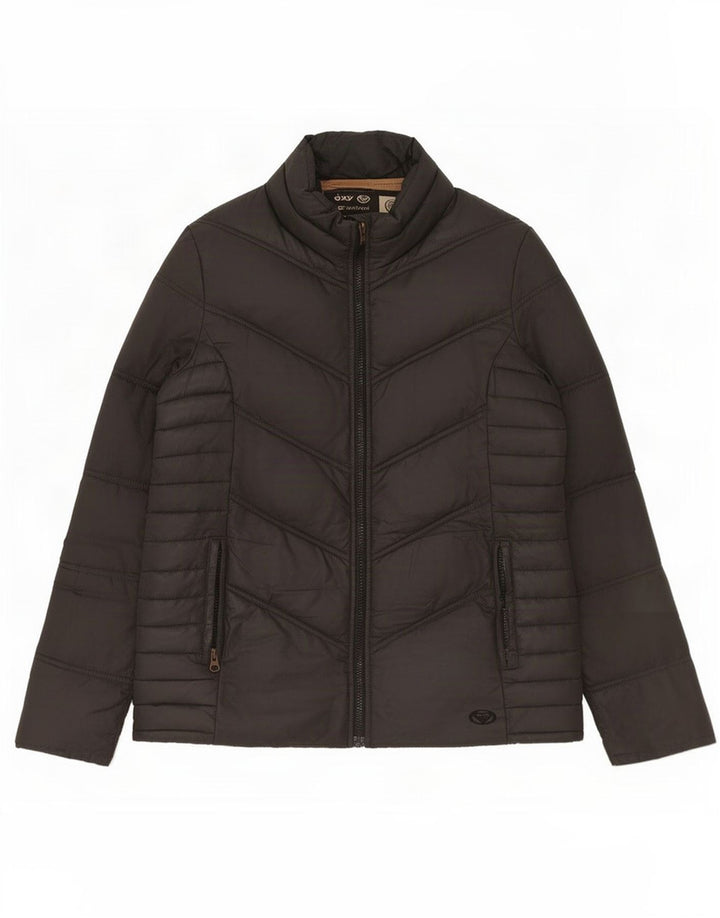 Jaqueta acolchoada feminina Roxy UK 10 poliéster cinza pequeno