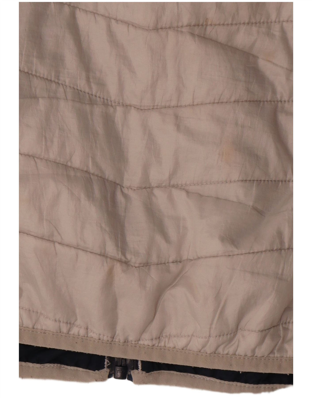 Colete acolchoado masculino Timberland UK 38 poliéster colorblock branco médio