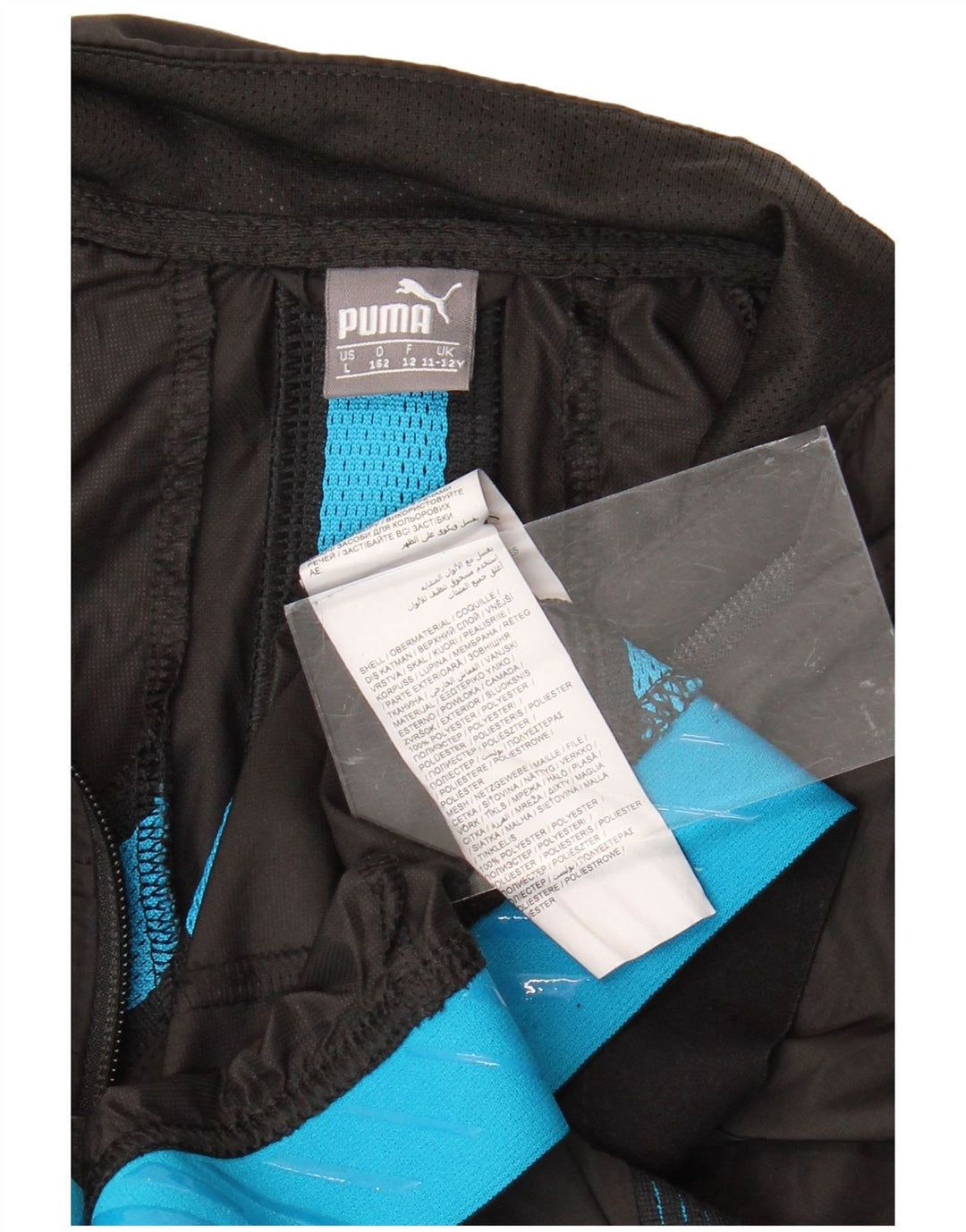 Casaco de treino PUMA Boys 11-12 anos preto poliéster