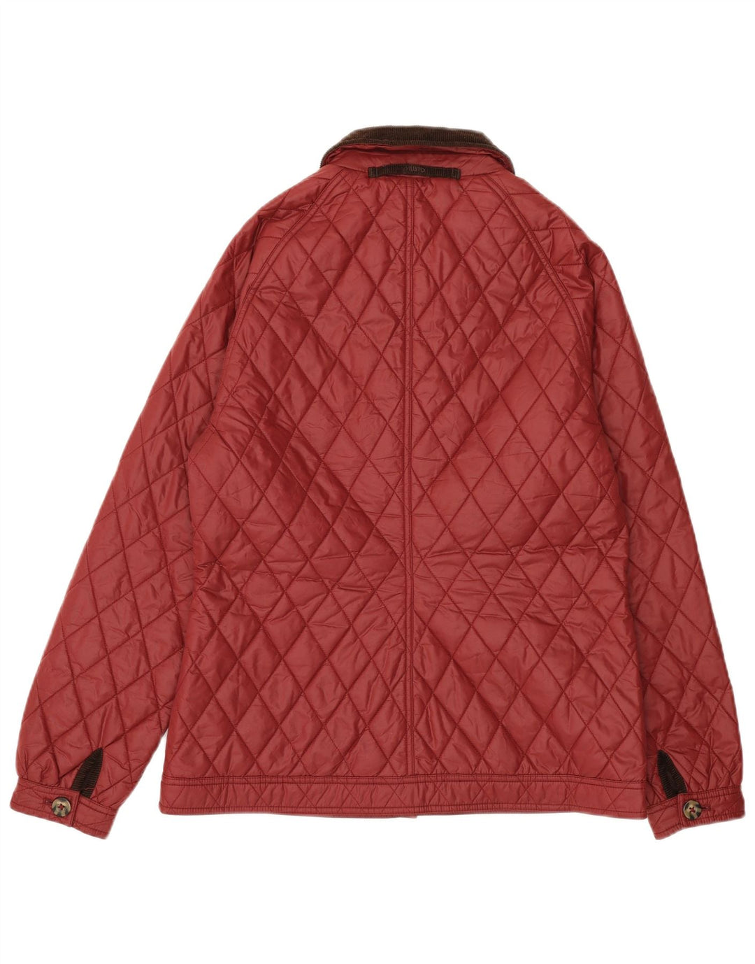 Jaqueta acolchoada feminina MUSTO UK 14 médio Borgonha Colourblock Nylon