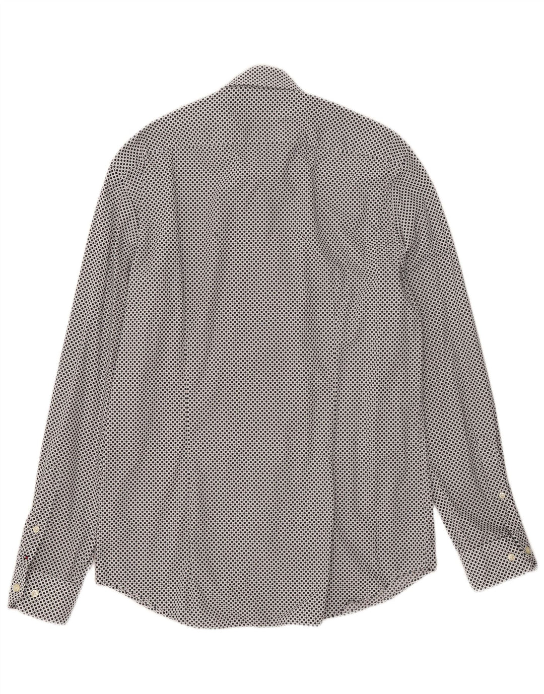 Tommy Hilfiger camisa masculina sob medida tamanho 41 16 grande azul marinho manchado