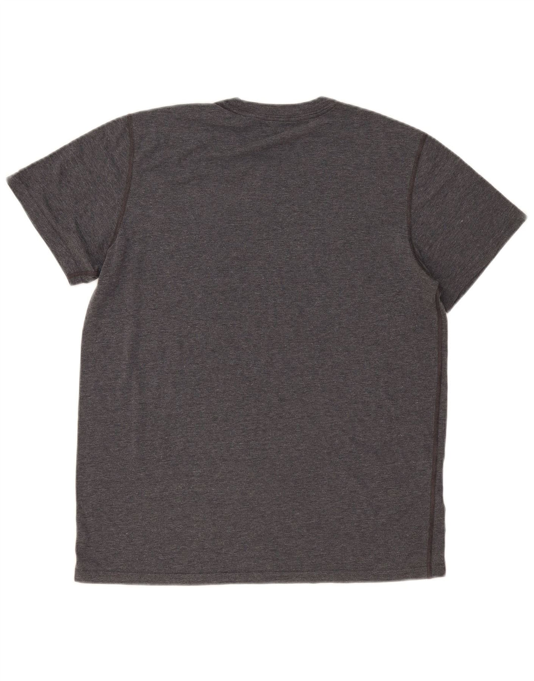 Camiseta masculina Adidas grande cinza manchada