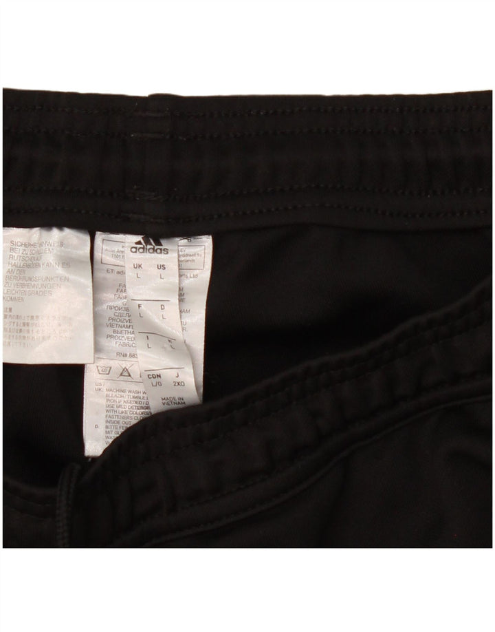 Calça de treino masculina Adidas grande poliéster preto