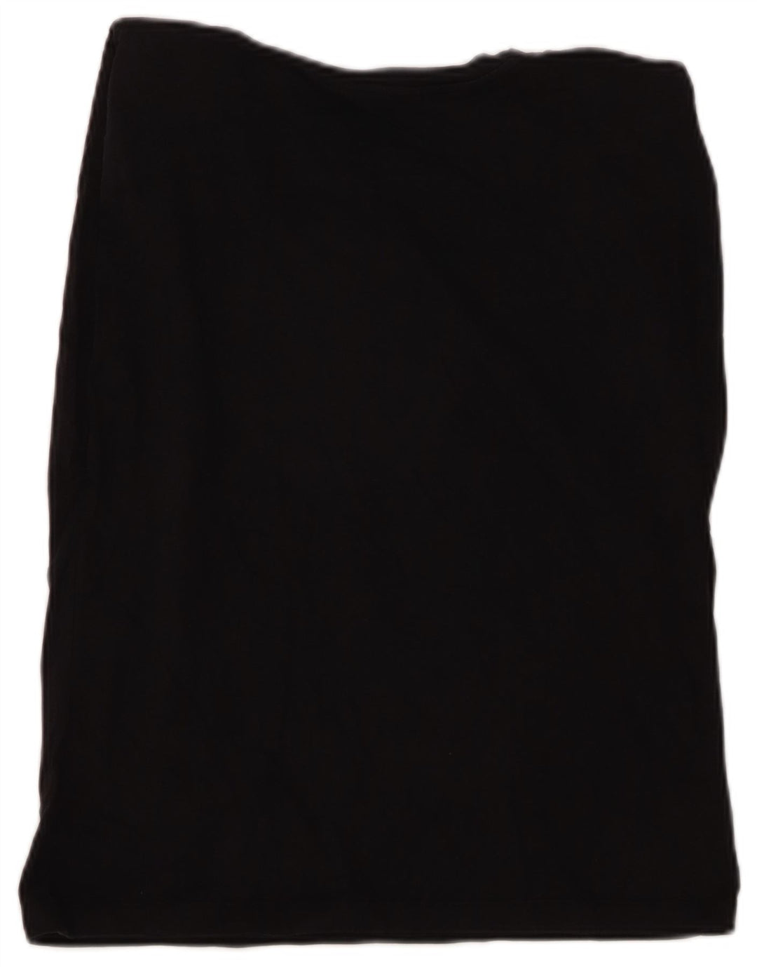 Zara Womens Vest Top UK 14 Médio Algodão Preto