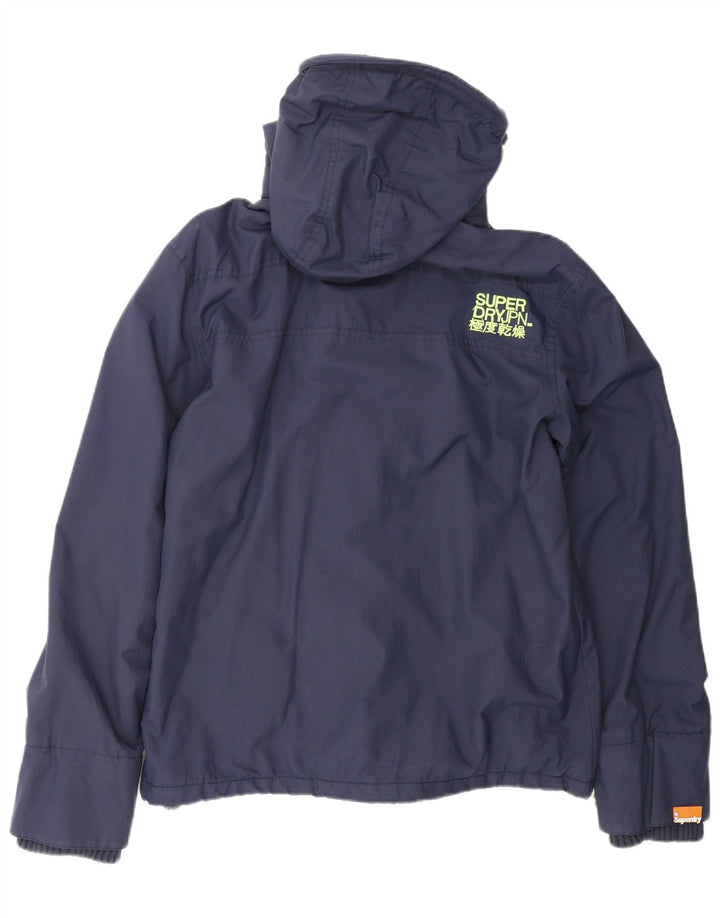 Jaqueta de chuva masculina SUPERDRY The Windcheater com capuz UK 42 XL azul marinho nylon