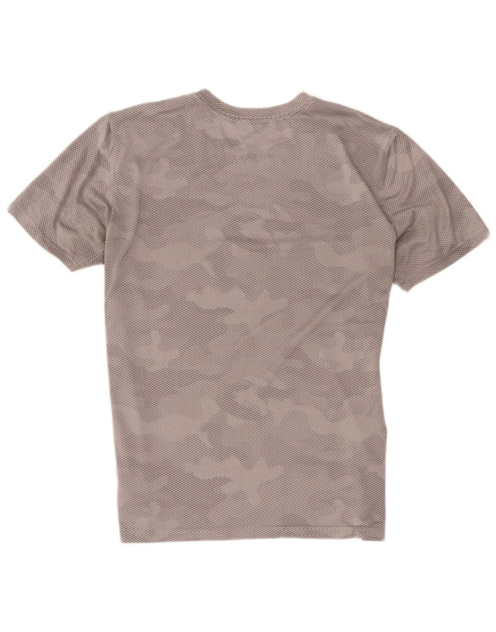 Camiseta masculina Nike Dri Fit Top cinza médio camuflado poliéster