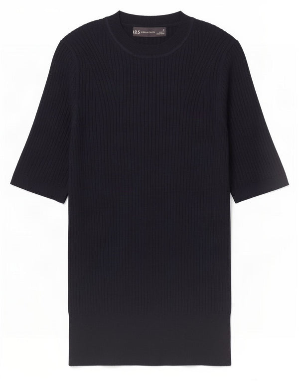 Blusa feminina Marks & Spencer UK 10 pequena viscose azul marinho