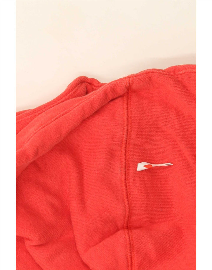Suéter Nike feminino com capuz e zíper UK 14 médio algodão vermelho