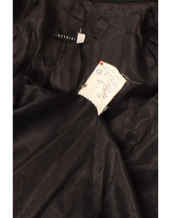 Sobretudo Imperial Feminino UK 10 Lã Preta Pequena