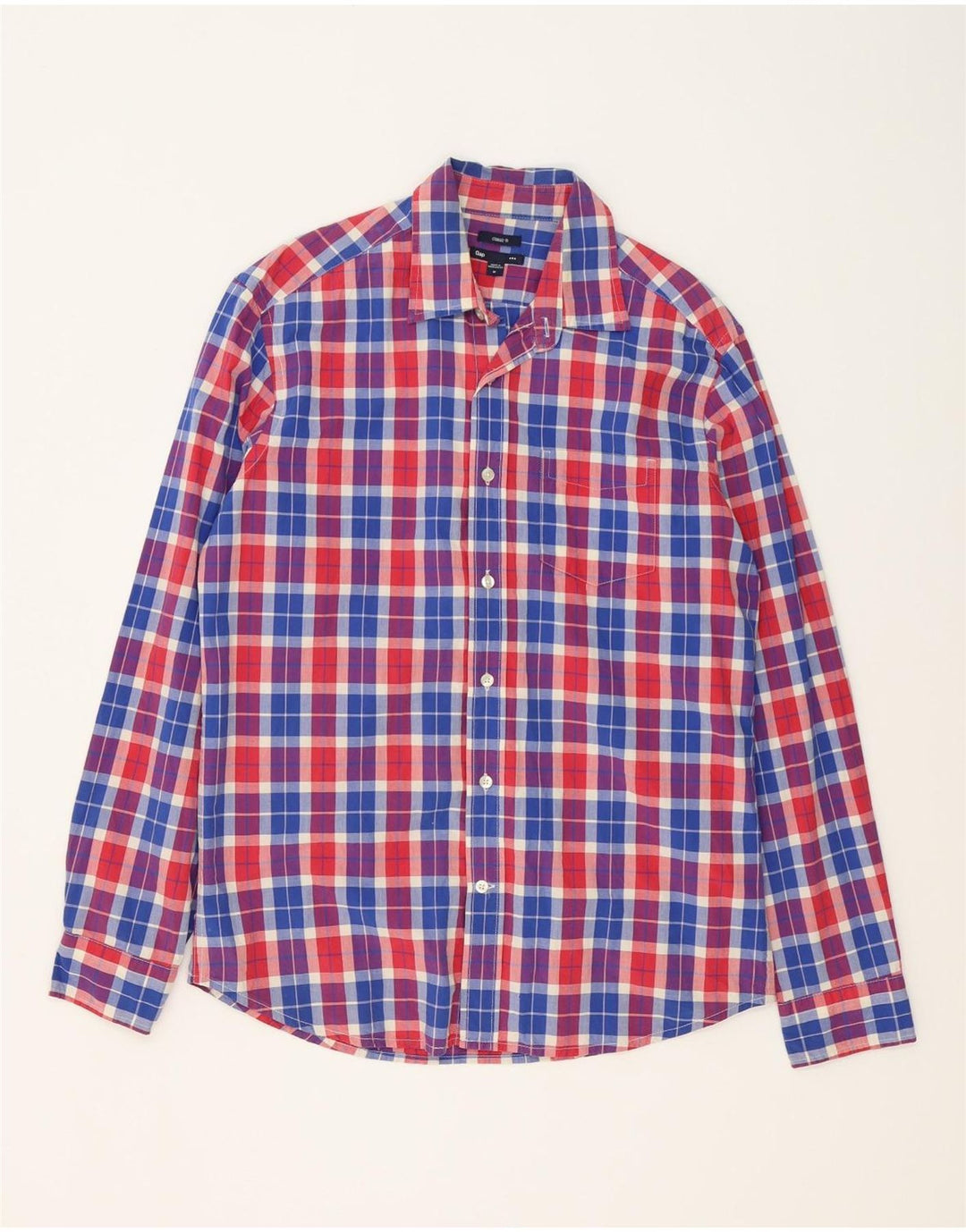 Camisa masculina GAP Classic Fit média de algodão xadrez multicolorido