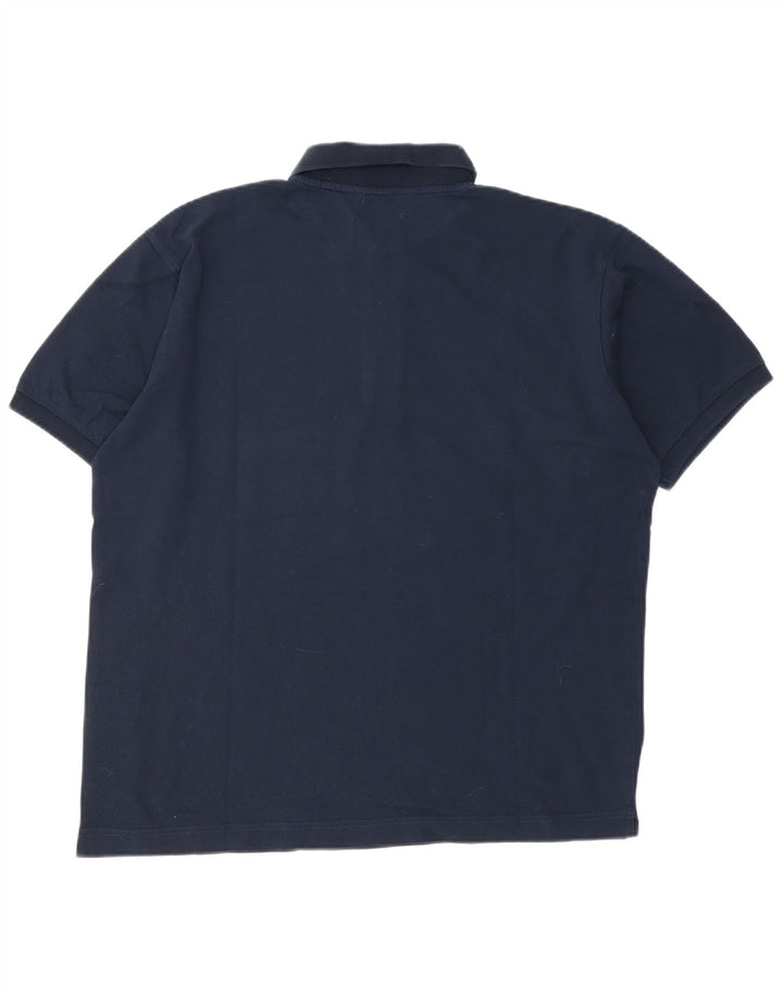Camisa polo masculina Kappa grande algodão azul marinho