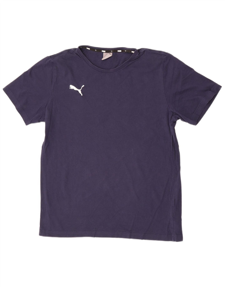 Camiseta masculina Puma grande algodão azul marinho