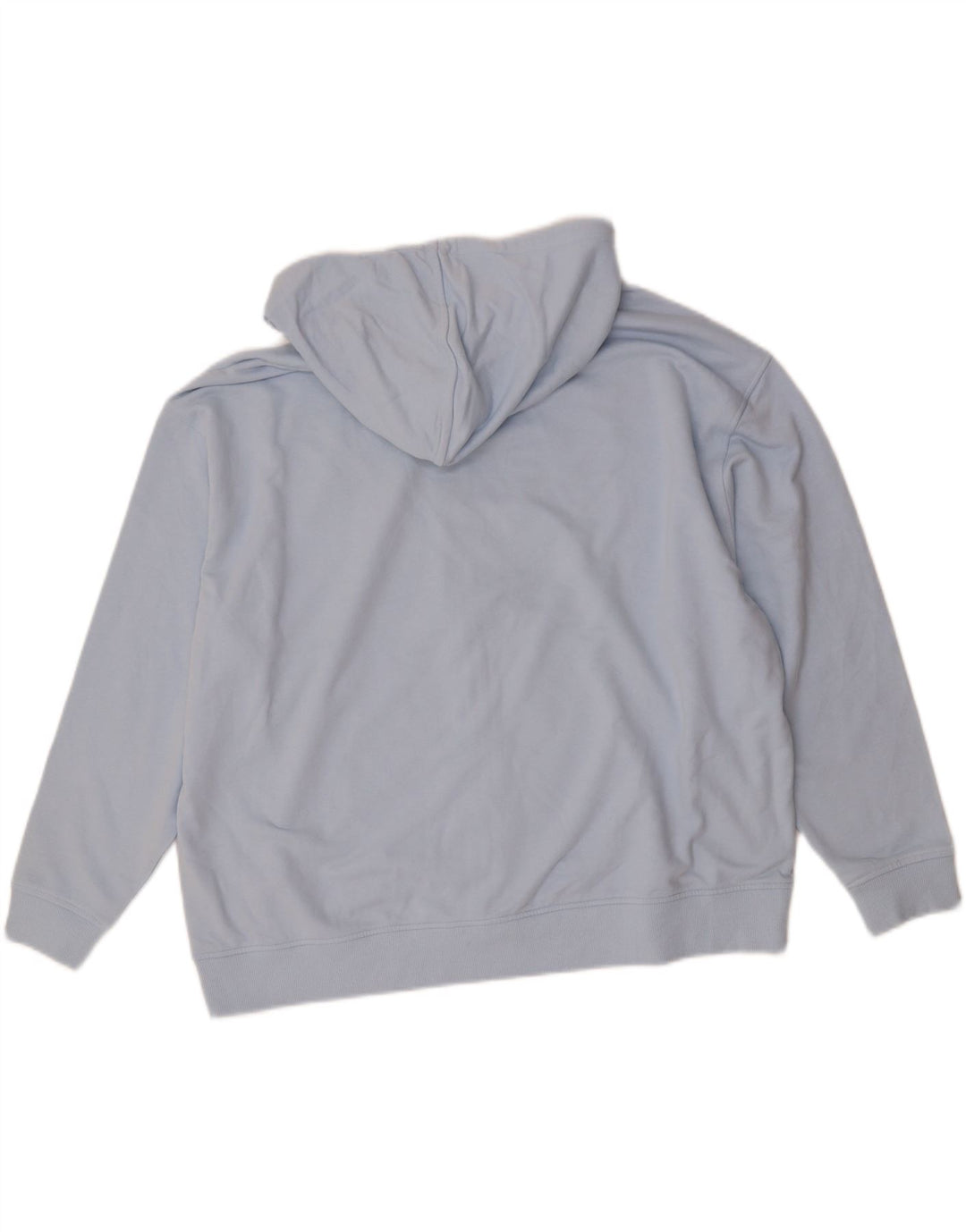 MARKS & SPENCER Womens Oversized Zip Hoodie Sweater UK 20 2XL Blue Cotton Vintage Marks & Spencer and Second-Hand Marks & Spencer from Messina Hembry 
