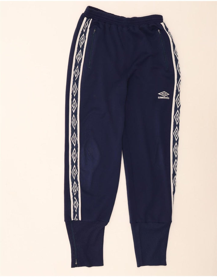 Umbro Mens Graphic Tracksuit Calça Joggers Grande Poliéster Azul Marinho